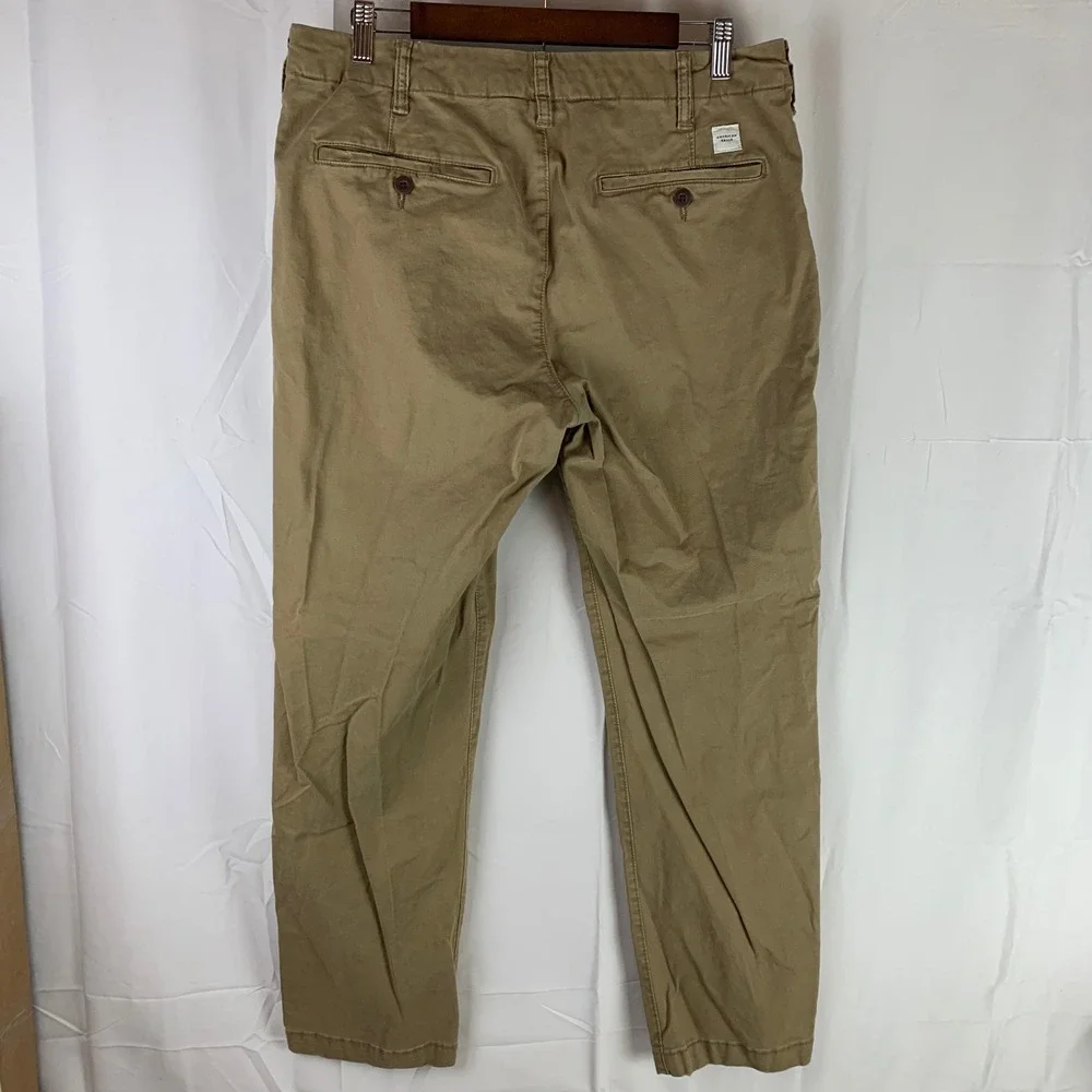 American‎ Eagle Pants Mens 34x32 (34x30) Khaki Original Straight Flex Chinos